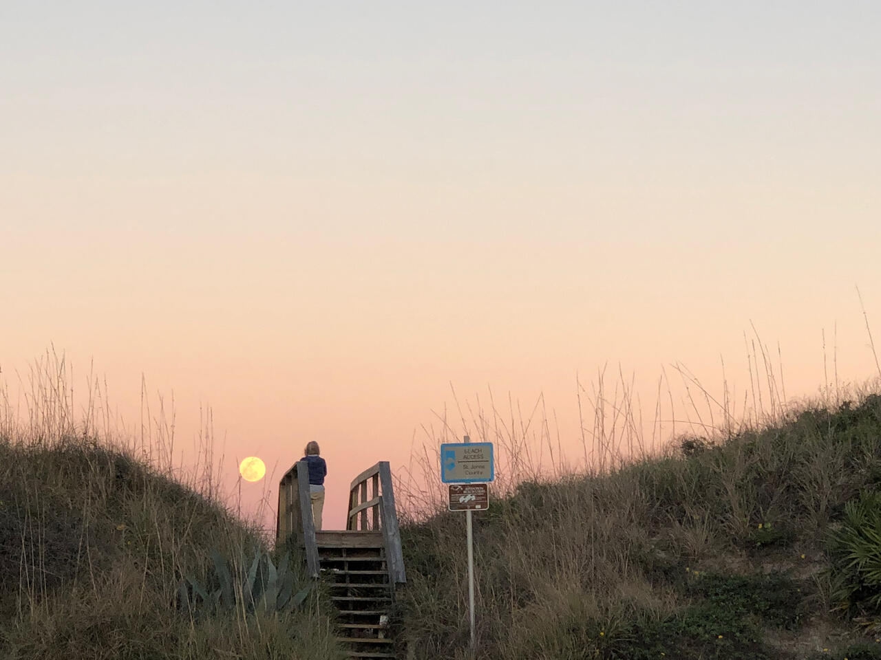 Moonrise at our Beach Access